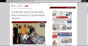 Fundación Social Caroní ayuda a la joven María Victoria